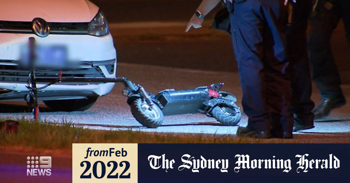 Video Escooter rider killed after being hit by car